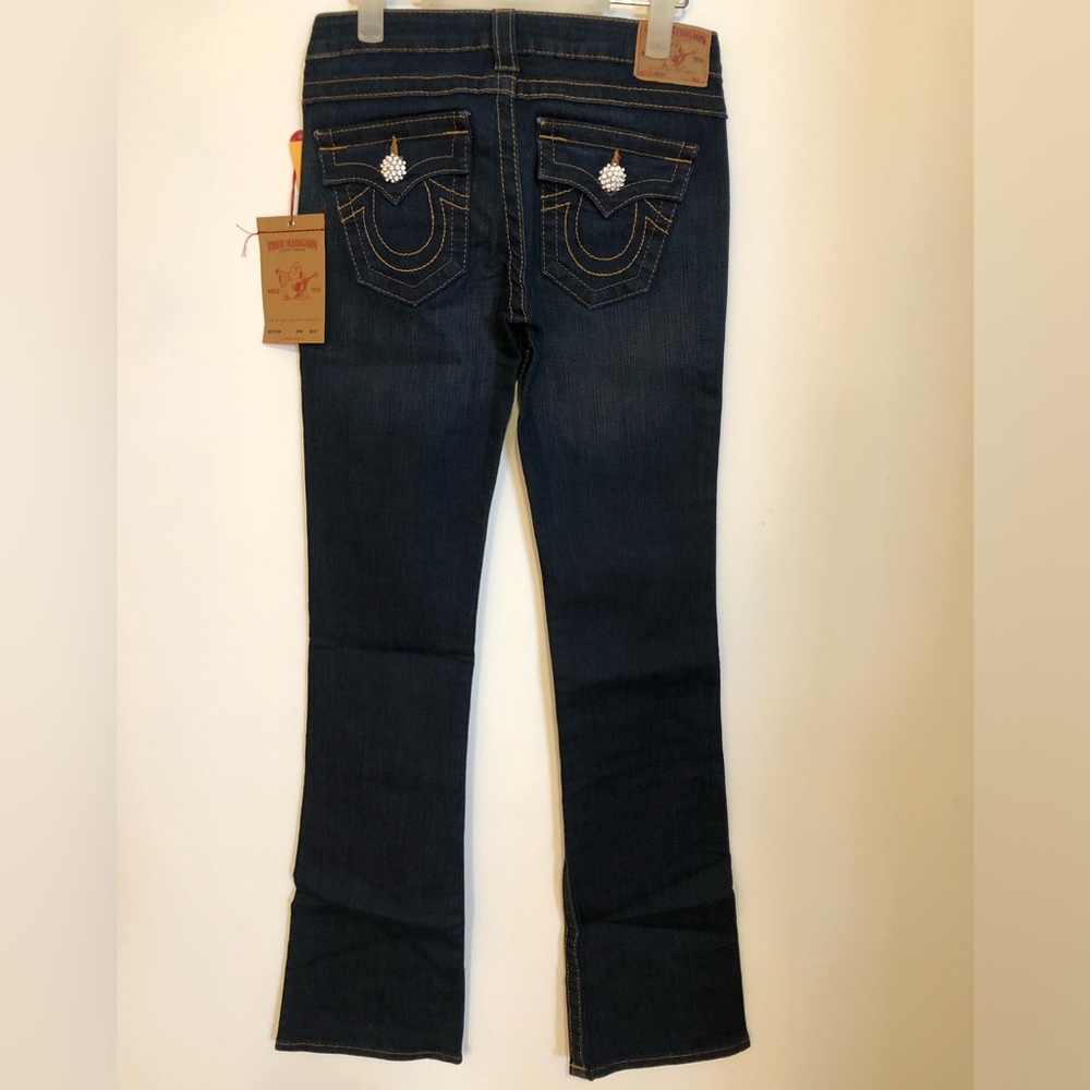 NWT True Religion Women Boots Cut Jeans Made in USA